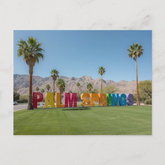 Palm springs californië briefkaart (Voorkant)