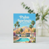 Palm Springs Californië Briefkaart (Staand voorkant)