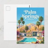Palm Springs Californië Briefkaart (Voorkant / Achterkant)