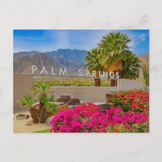 Palm Springs Californië Bruiloft Save the Date Aankondigingskaart (Voorkant)