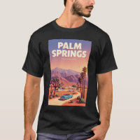 Palm Springs Californië Illustratie Reis Kunst