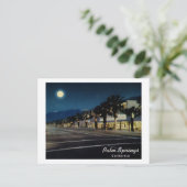 Palm Springs, Californië in Night Briefkaart (Staand voorkant)