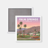 Palm Springs Californië Magneet (Voorkant / Achterkant)