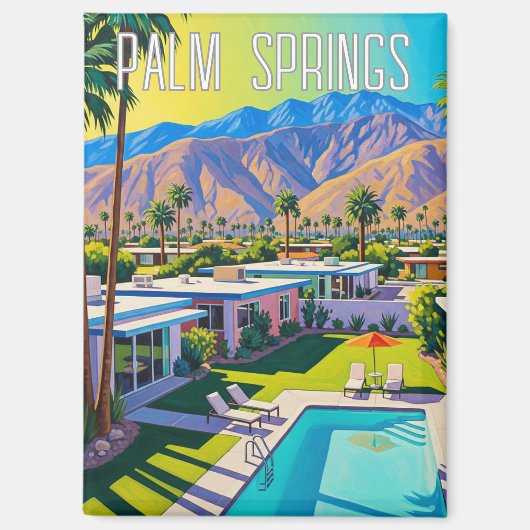 Palm Springs Californië Magneet (Voorkant)