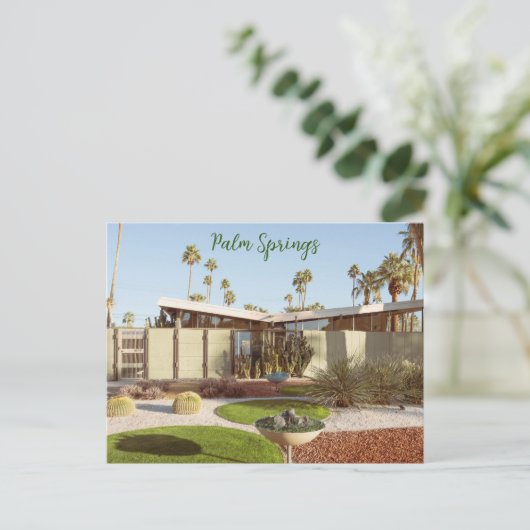 Palm Springs Californië Midcentury Modern Briefkaart (Staand voorkant)
