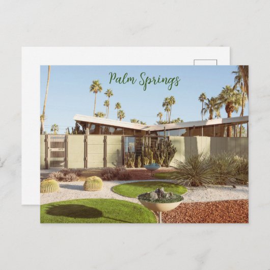 Palm Springs Californië Midcentury Modern Briefkaart (Voorkant / Achterkant)