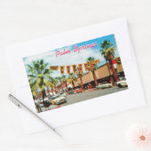 Palm Springs, Californië - Oude ansichtkaart Rechthoekige Sticker (Envelop)