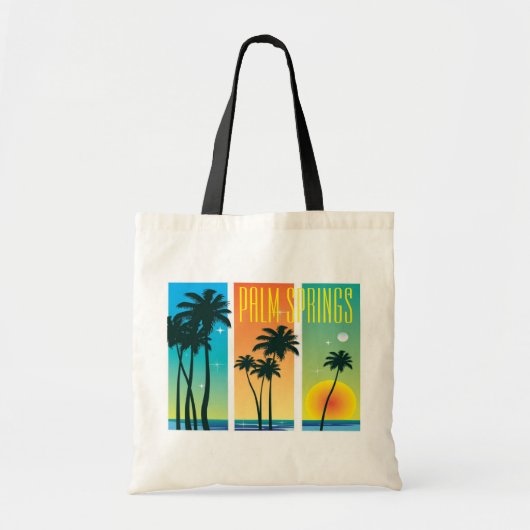 Palm Springs Californië Palm Bomen Budget Boodscha Tote Bag (Voorkant)