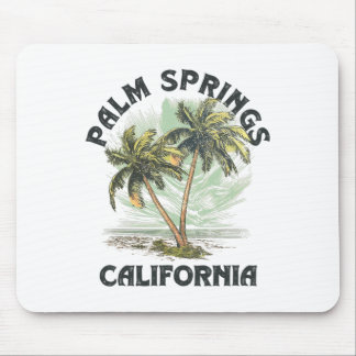 Palm Springs Californië Palmen Vintage Strand Voor Muismat