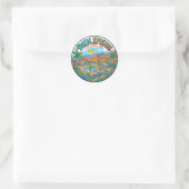 Palm Springs Californië Ronde Sticker (Tas)