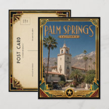 Palm Springs Californië Vintage Art Deco Gouden