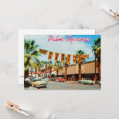 Palm Springs, Californische  foto 1950 Kaart (Voorkant / Achterkant in situ)