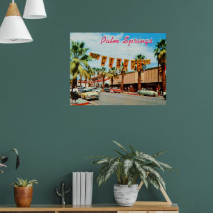 Palm Springs, Californische  foto 1950 Poster