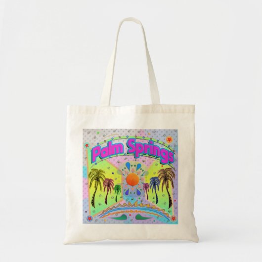 Palm Springs Calm Desire Canvas tas (Voorkant)