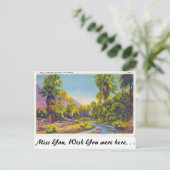 Palm Springs Canyon, Californië Briefkaart (Staand voorkant)