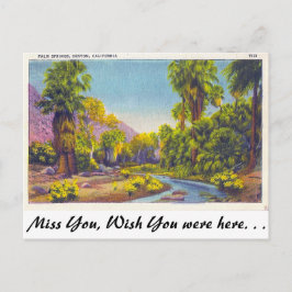 Palm Springs Canyon, Californië Briefkaart