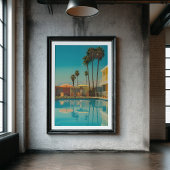 Palm Springs Chic:  Mid-Century Motel Pool Poster