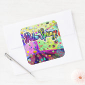 Palm Springs "Cool Energy"-Sticker Vierkante Sticker (Envelop)