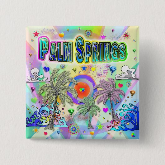 Palm Springs Deep Dream Button (Voorkant)