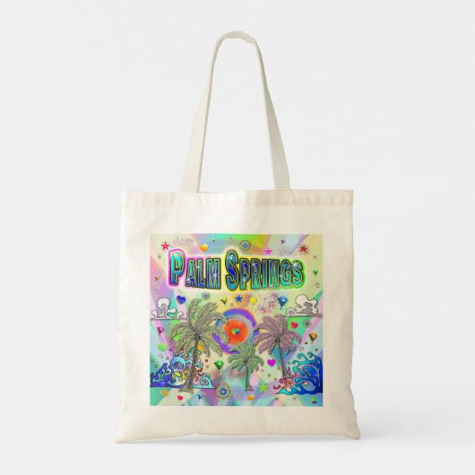 Palm Springs Deep Dream Canvas tas (Achterkant)