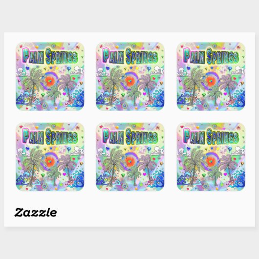 Palm Springs Deep Dream Sticker (Vel)