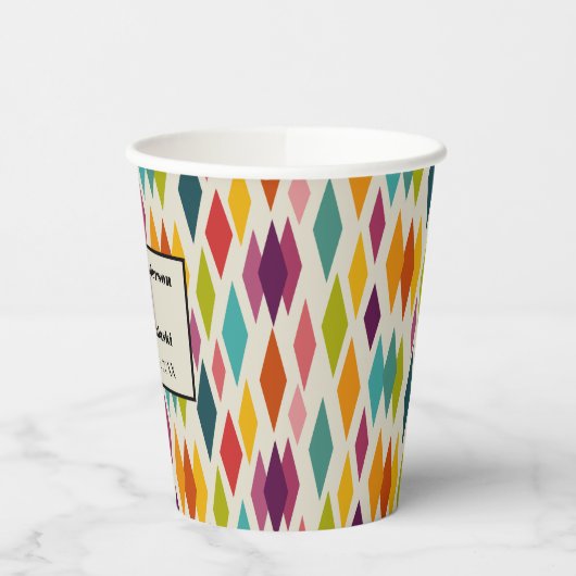 Palm Springs Diamonds, midden-eeuwse moderne bruil Papieren Bekers (Links)