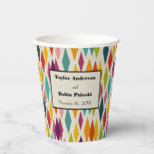 Palm Springs Diamonds, midden-eeuwse moderne bruil Papieren Bekers (Voorkant)