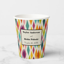 Palm Springs Diamonds, midden-eeuwse moderne bruil Papieren Bekers