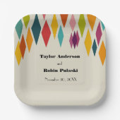 Palm Springs Diamonds, midden-eeuwse moderne bruil Papieren Bordje (Voorkant)