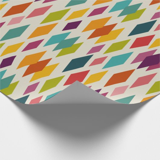Palm Springs Diamonds Mideeuw Modern Patroon Cadeaupapier (Hoek)