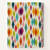 Palm Springs Diamonds Mideeuw Modern Patroon Notitieboek (Achterkant)