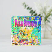 Palm Springs Epoch uur vakantie Kaart (Staand voorkant)