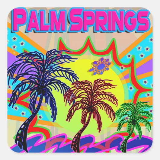 Palm Springs Eternal Sticker (Voorkant)