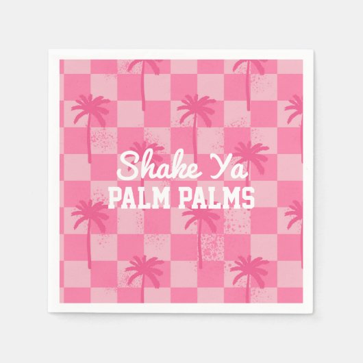 Palm Springs Feest Shake Ya Palm Palm Servetten (Voorkant)