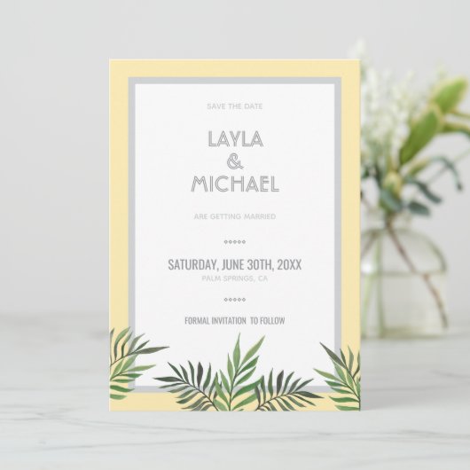 Palm Springs Foto Sla de datum op Kaart (Staand voorkant)