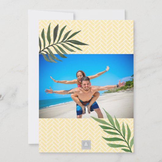 Palm Springs Foto Sla de datum op Kaart (Achterkant)