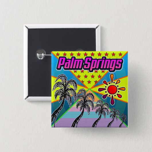Palm Springs Freedom Button (Voorkant /achterkant)