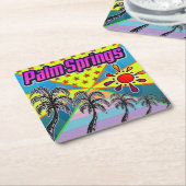 Palm Springs Freedom Coaster Kartonnen Onderzetters (Schuin)