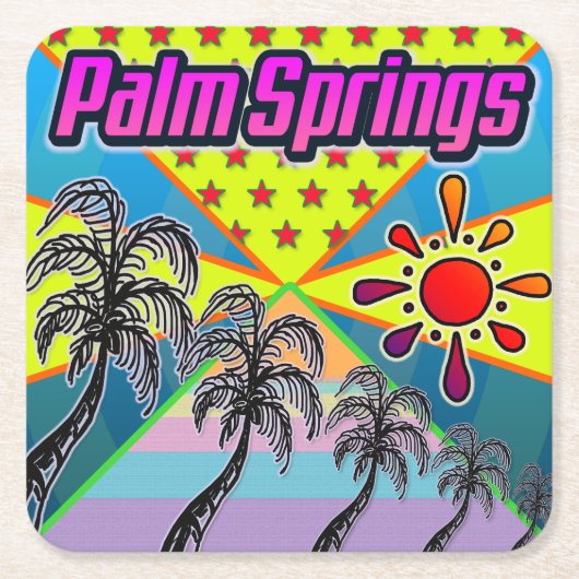 Palm Springs Freedom Onderzetter (Voorkant)