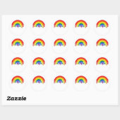 Palm Springs Gay Pride Ondersteuning Ronde Sticker (Vel)