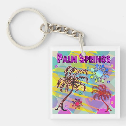 Palm Springs Happy en Hope Sleutelhanger (Voorkant)
