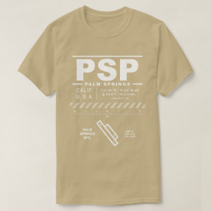 Palm Springs International Airport PSP T-shirt