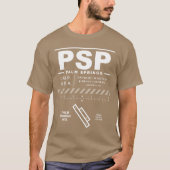 Palm Springs International Airport PSP T-shirt (Voorkant)