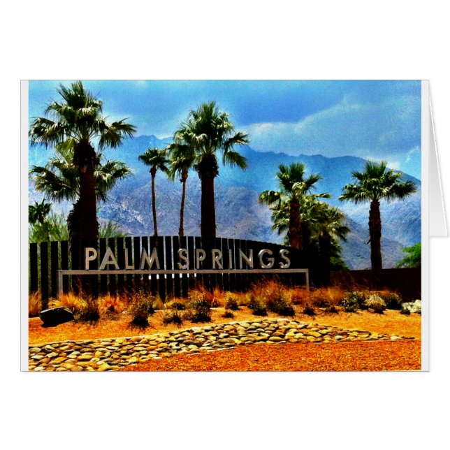 Palm Springs-kaart (Voorkant Horizontaal)
