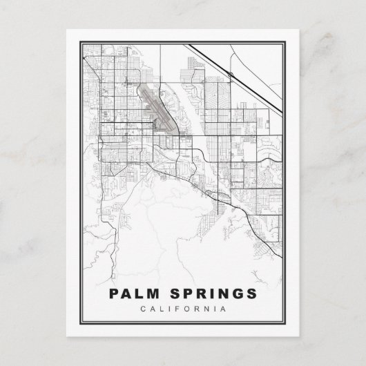 Palm Springs Kaart (Voorkant)