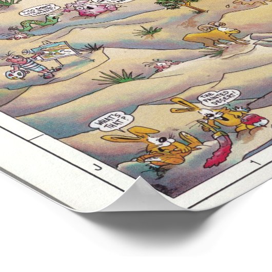 Palm Springs-kaart Poster (Hoek)