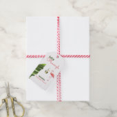 Palm Springs laatste flamingle vrijgezellenfeest Cadeaulabel (Met Touw)