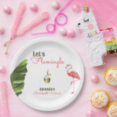 Palm Springs laatste flamingle vrijgezellenfeest Papieren Bordje (Feest)