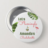 Palm Springs laatste flamingle vrijgezellenfeest Ronde Button 7,6 Cm (Voorkant /achterkant)