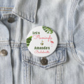 Palm Springs laatste flamingle vrijgezellenfeest Ronde Button 7,6 Cm (In situ)